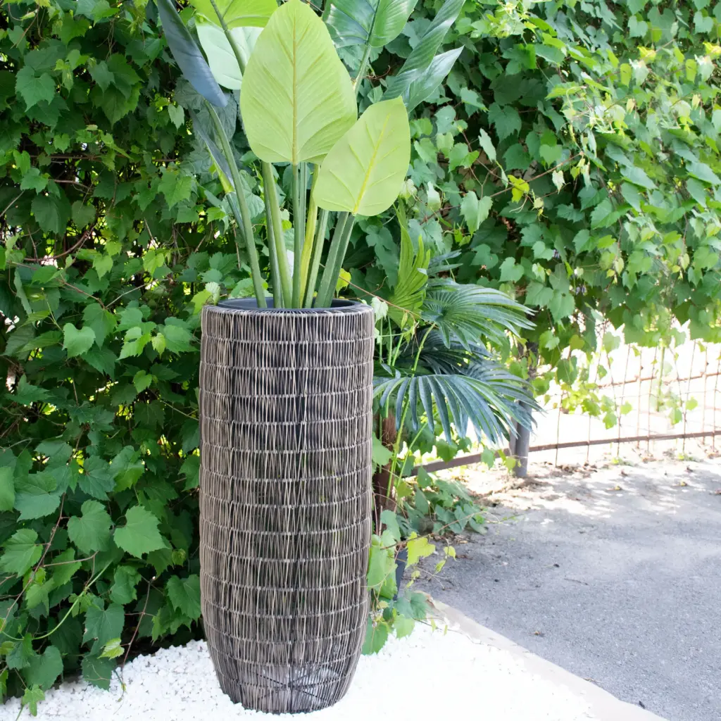 Cachepot made of artificial rattan “Engard” 40x40x91cm