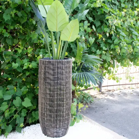 Cachepot made of artificial rattan “Engard” 40x40x91cm