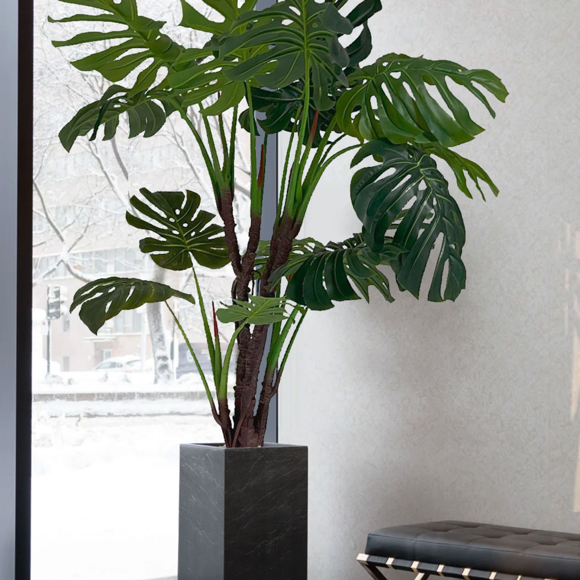 Штучна рослина Engard "Monstera", 165 см, оформлення бізнес-центру