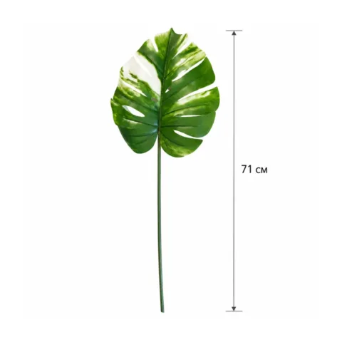 Artificial leaves Engard Monstera Alba, 71 cm